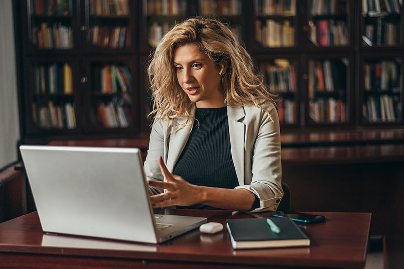 Person with laptop